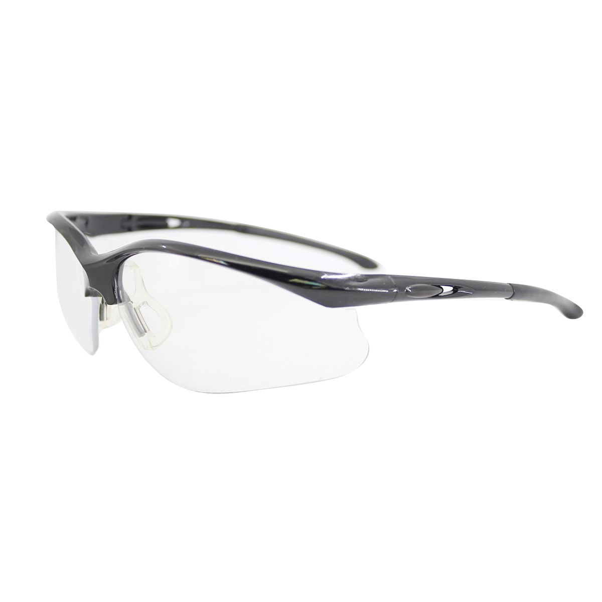 RADNOR® Select Black Safety Glasses With Clear Polycarbonate Anti-Scratch Lens (Availability restrictions apply.)
