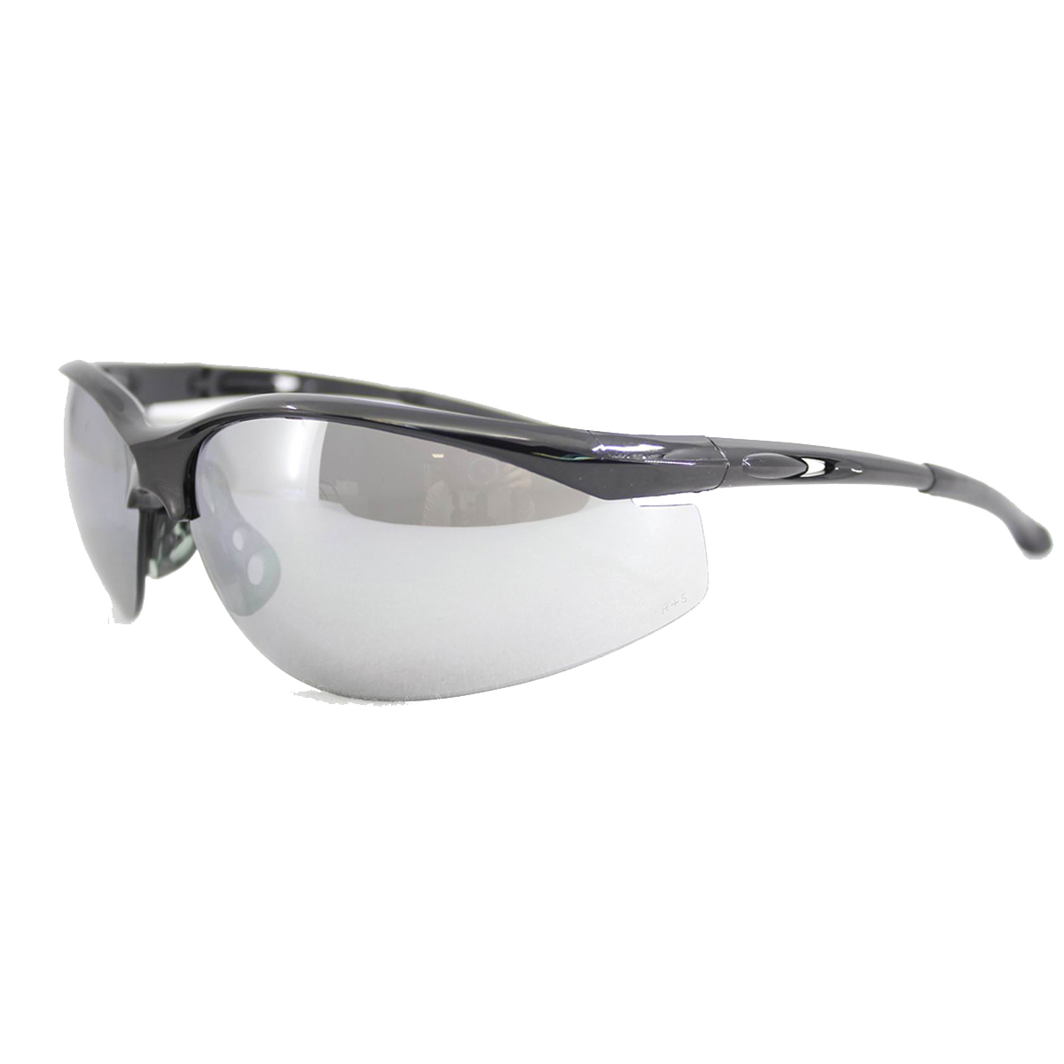 RADNOR Select Black Safety Glasses With Silver Polyca RAD64051308 for sale online at autumn supply