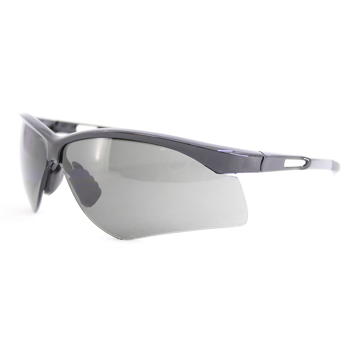RADNOR® Premier Series Black Safety Glasses With Gray Polycarbonate Anti-Fog/Anti-Scratch Lens (Availability restrictions apply.