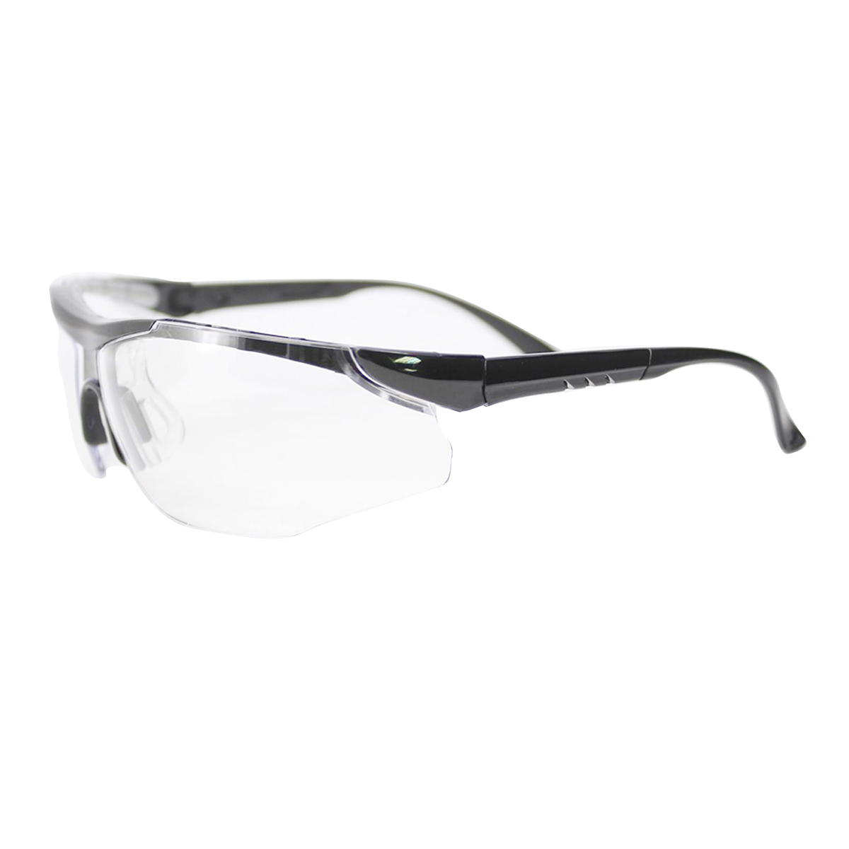 RADNOR® Elite Plus Black Safety Glasses With Clear Polycarbonate Anti-Scratch Lens (Availability restrictions apply.)