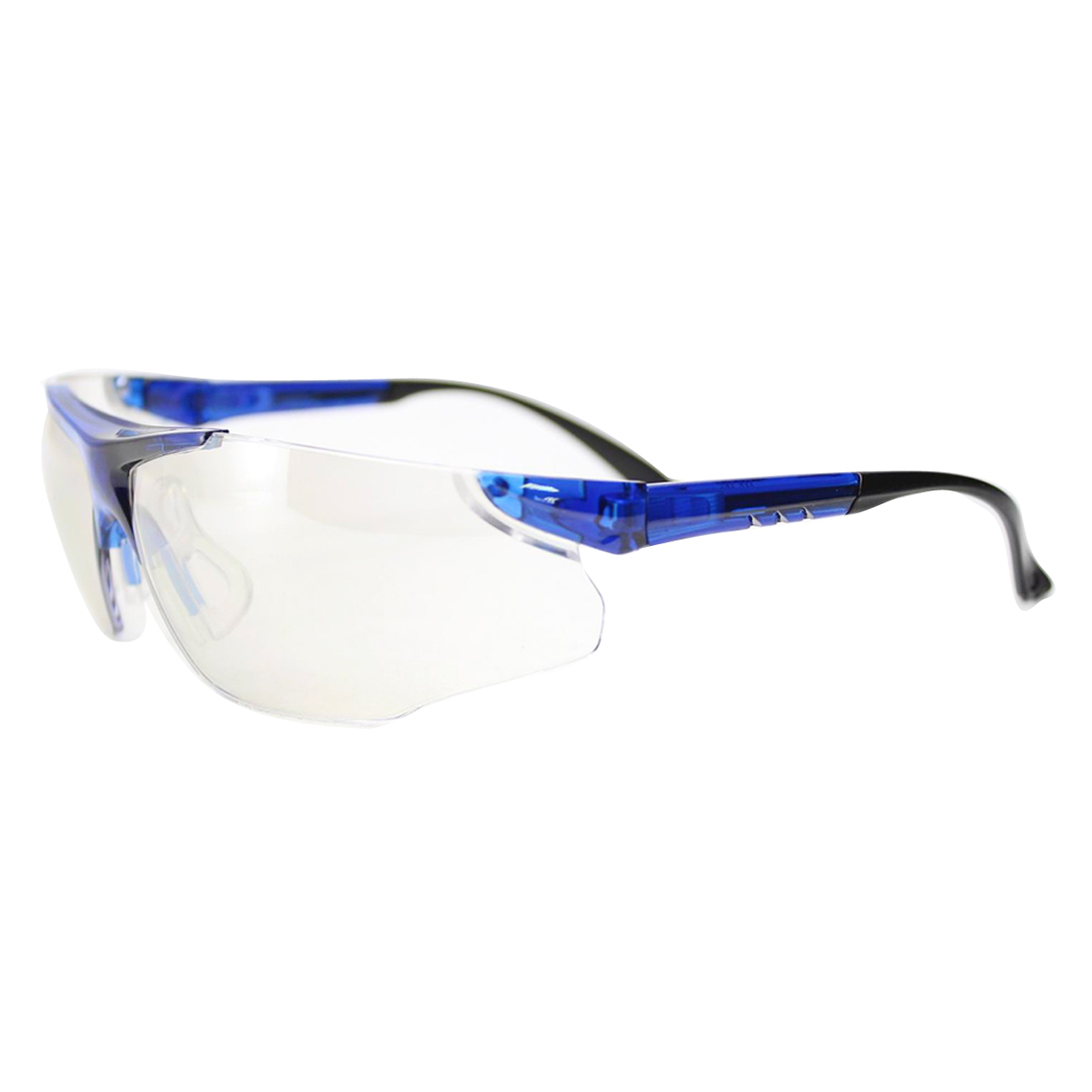 RADNOR® Elite Blue Safety Glasses With Clear Polycarbonate Anti-Scratch/Indoor/Outdoor Lens (Availability restrictions apply.)