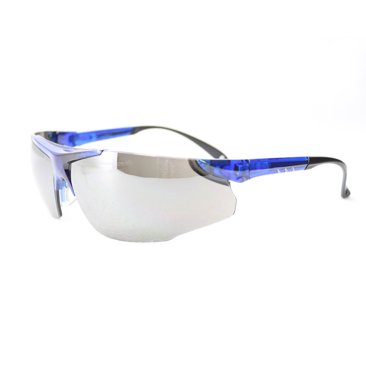 RADNOR® Elite Blue Safety Glasses With Silver Polycarbonate Mirror/Anti-Scratch Lens (Availability restrictions apply.)