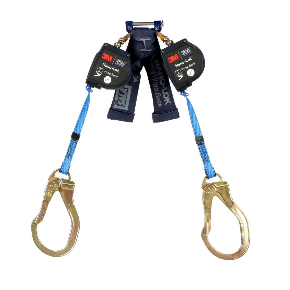 3M™ DBI-SALA® Nano-Lok™ Wrap Back Self-Retracting Lifeline, Web 3101659, Blue, 8 ft (2.4m) 3M™ DBI-SALA® Nano-Lok™ Wrap Back Self-Retracting Lifeline, Web 3101659, Blue, 8 ft (2.4m)