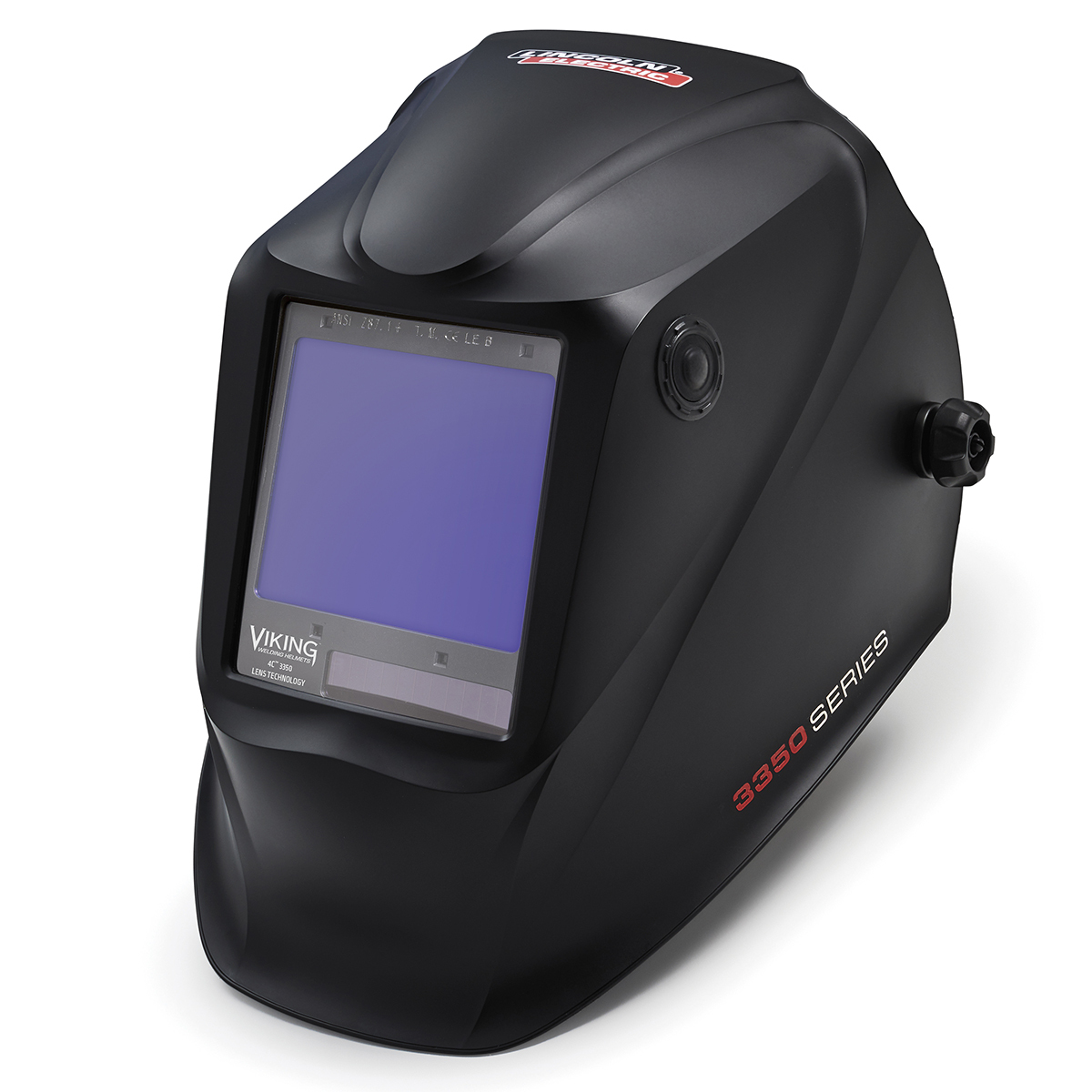 Lincoln Electric® VIKING® 3350 Black Welding Helmet With Variable Shades 5 - 13 Auto Darkening Lens 4C® Lens Technology