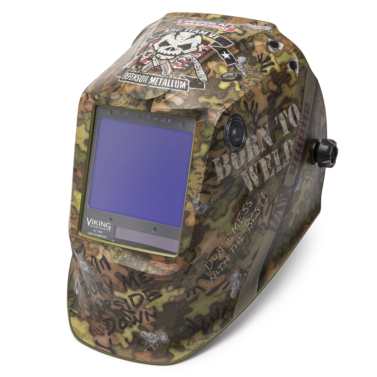 Lincoln Electric® VIKING® 3350 Camouflage Welding Helmet With Variable Shades 5 - 13 Auto Darkening Lens, 4C® Lens Technology An