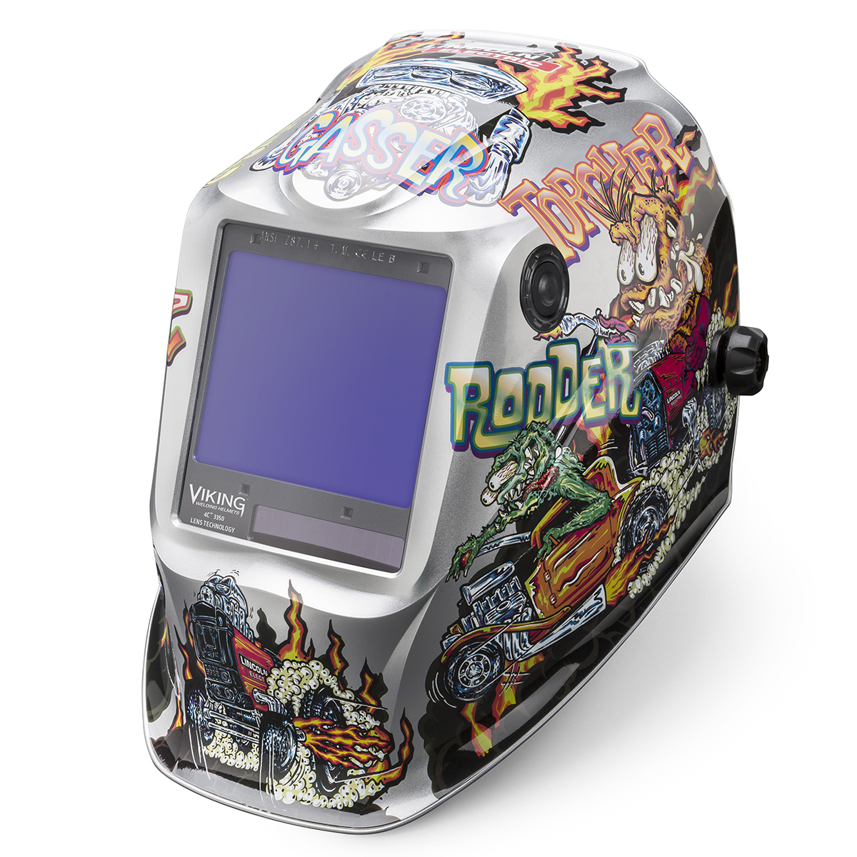Lincoln Electric® VIKING® 3350 Multi-Color Welding Helmet With Variable Shades 5 - 13 Auto Darkening Lens, 4C® Lens Technology A
