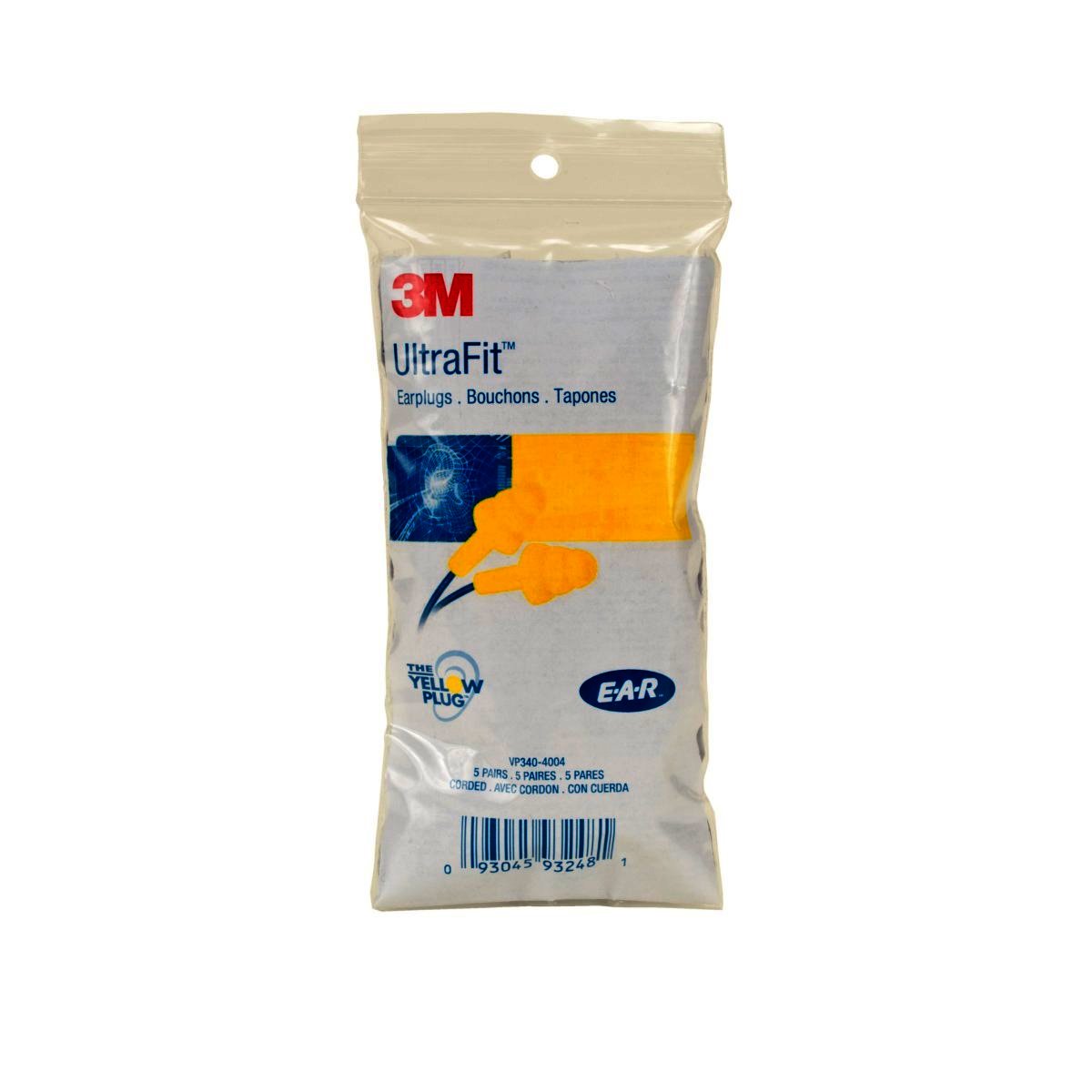 3M EAR UltraFit Earplugs VP3404004 Corded 3MRVP340-4004 for sale online at autumn supply