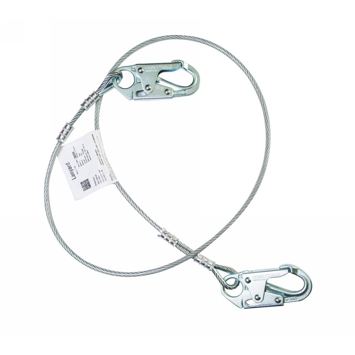 Honeywell Miller® 6' Vinyl Coated Wire Rope Positioning Lanyard With Locking Snap Hook Harness Connector