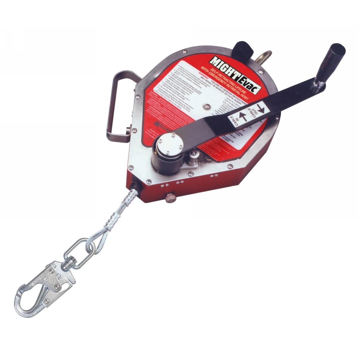 Honeywell Miller® MightEvac 50' Galvanized Wire Self-Retracting Lifeline Honeywell Miller® MightEvac 50' Galvanized Wire Self-Retracting Lifeline