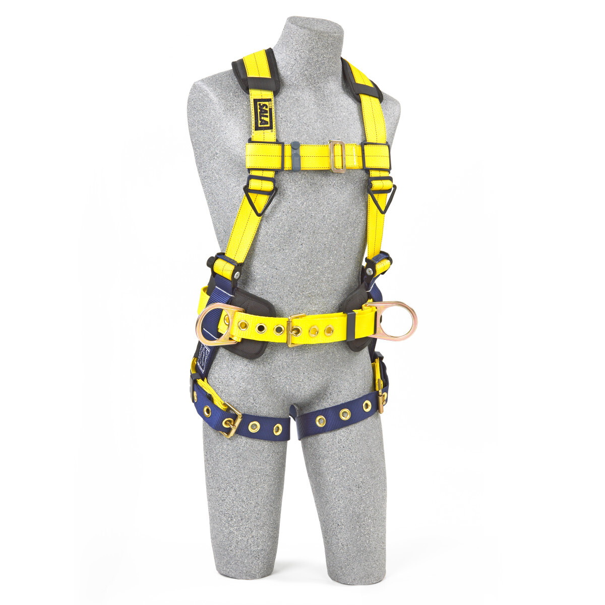 3M™ DBI-SALA® 3X Delta™ II No-Tangle™ Construction/Full Body/Vest Style Harness With Back And Side D-Ring, Tongue Leg Strap Buck