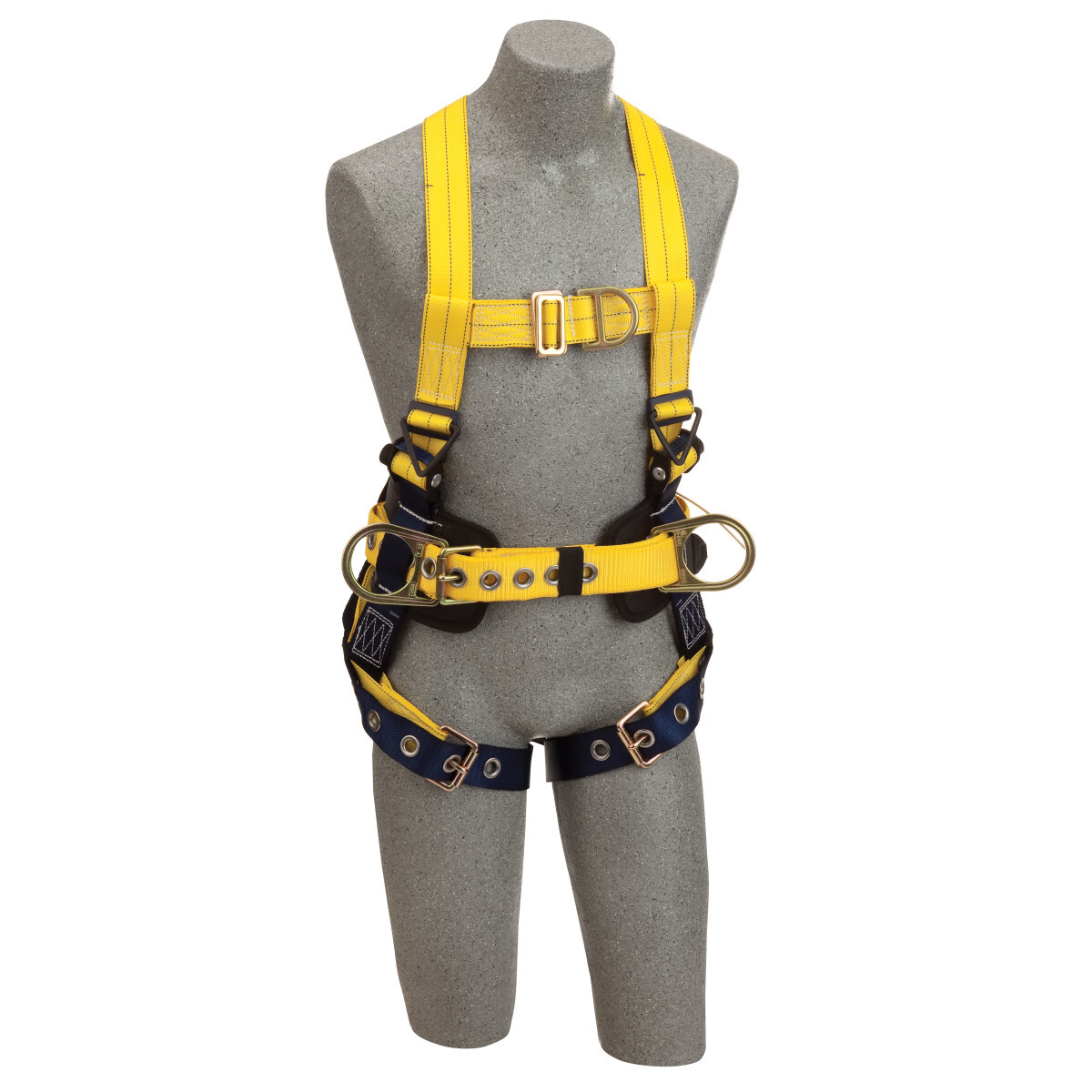3M™ DBI-SALA® Large Delta™ No-Tangle™ Construction/Vest Style Harness With Back, Side And Front D-Ring, Tongue Leg Strap Buckle
