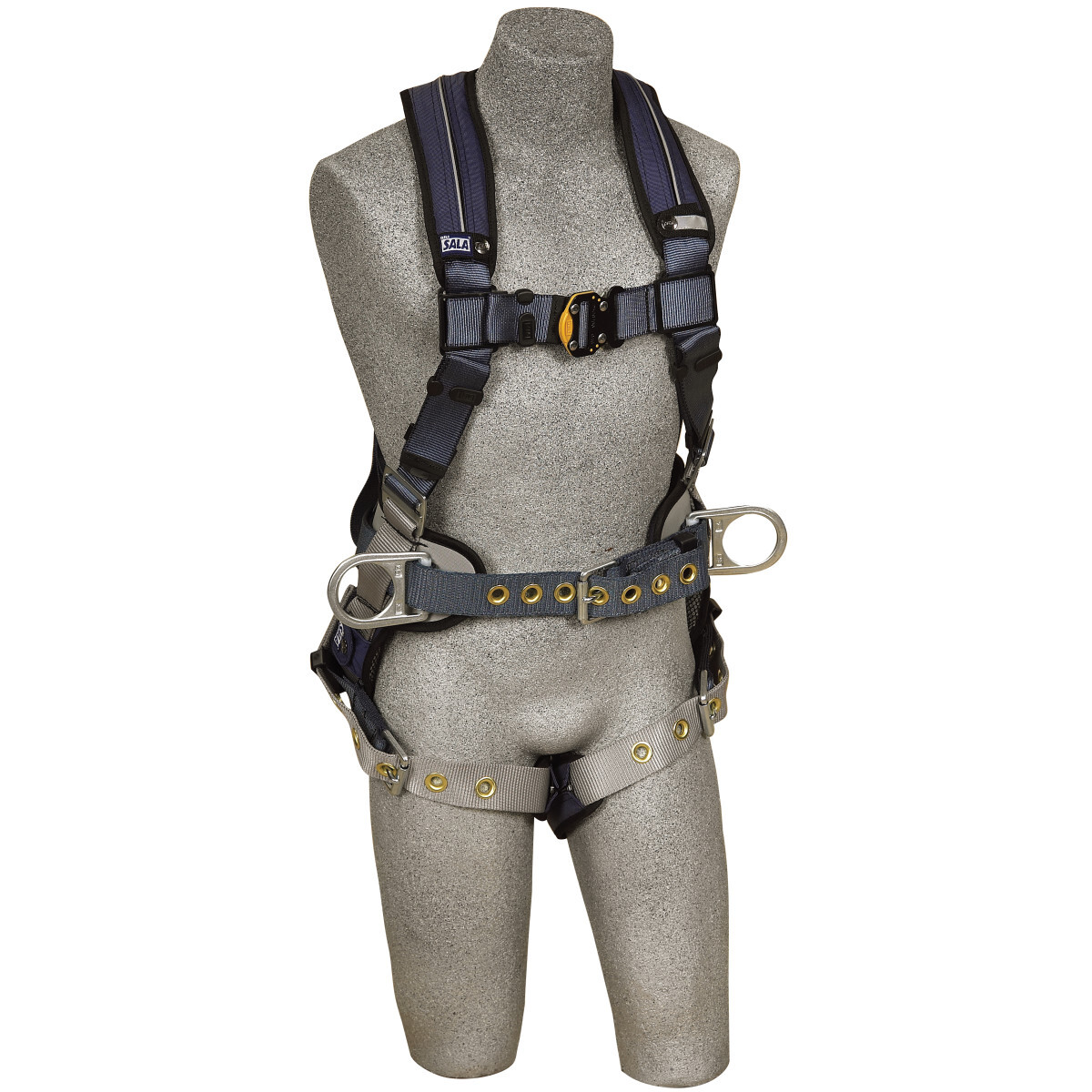 3M™ DBI-SALA® X-Large ExoFit™ XP Construction/Full Body Style Harness With Back And Side D-Ring, Belt With Pad, Tongue Leg Strap