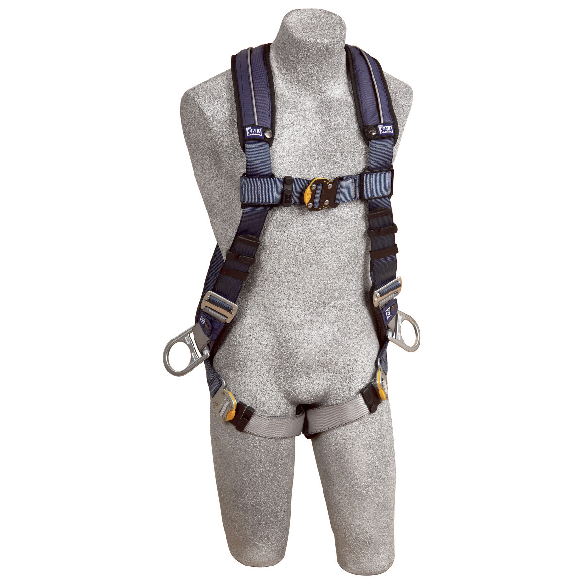 3M™ DBI-SALA® Large ExoFit™ XP Full Body/Vest Style Harness With Back And Side D-Ring, Quick Connect Chest And Leg Strap Buckle