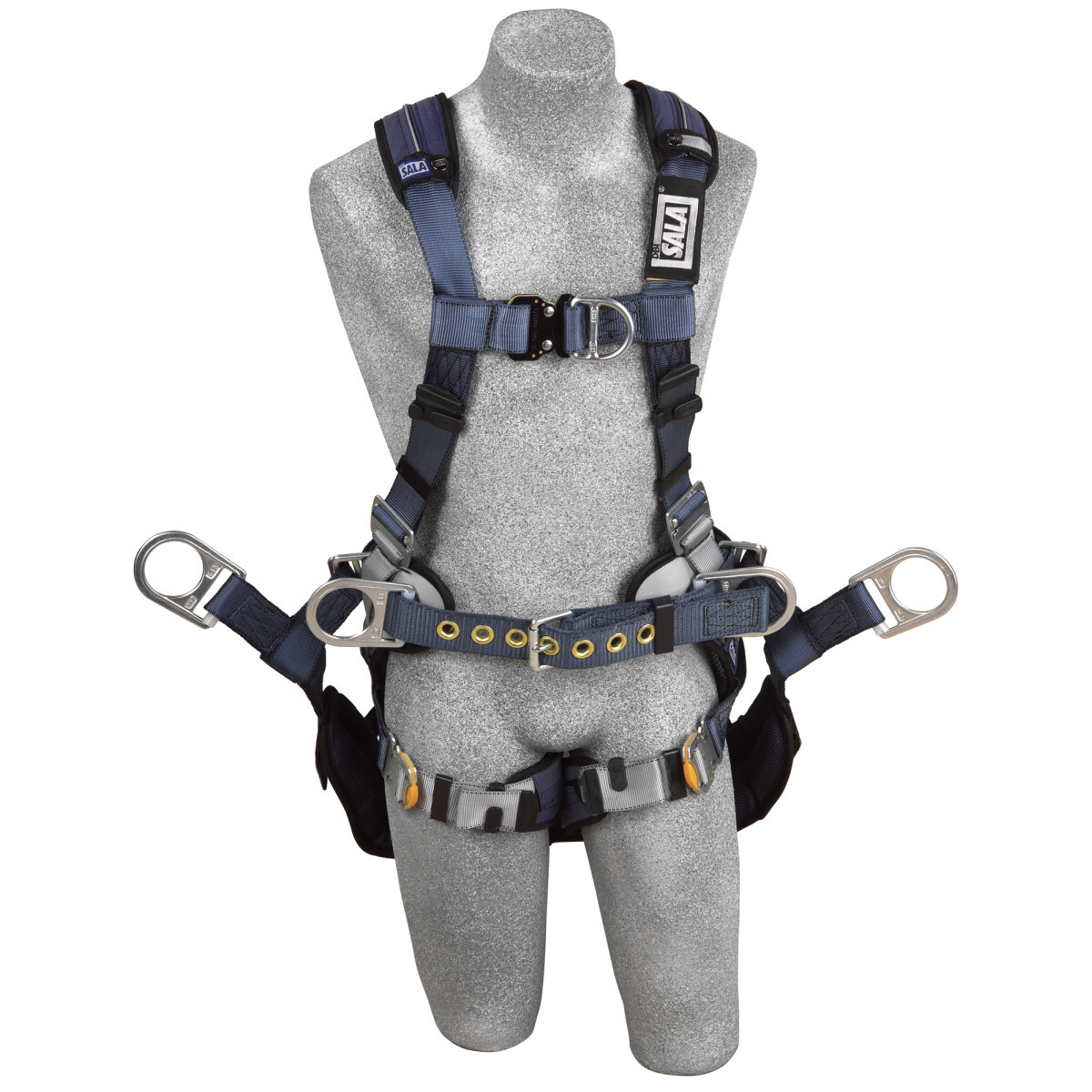 3M™ DBI-SALA® Medium ExoFit™ XP Full Body/Vest Style Harness With Back And Side D-Ring, Belt With Pad, Seat Sling With Suspensio
