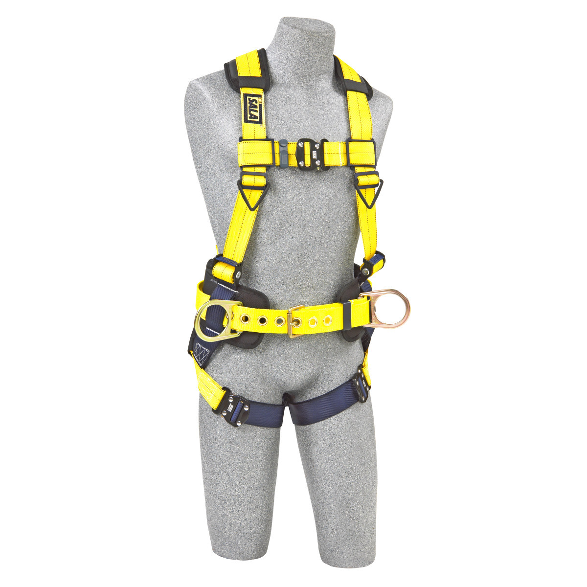 3M™ DBI-SALA® Small Delta™ No-Tangle™ Full Body/Vest Style Harness With Back And Side D-Ring, Belt With Pad, Shoulder Pads And Q