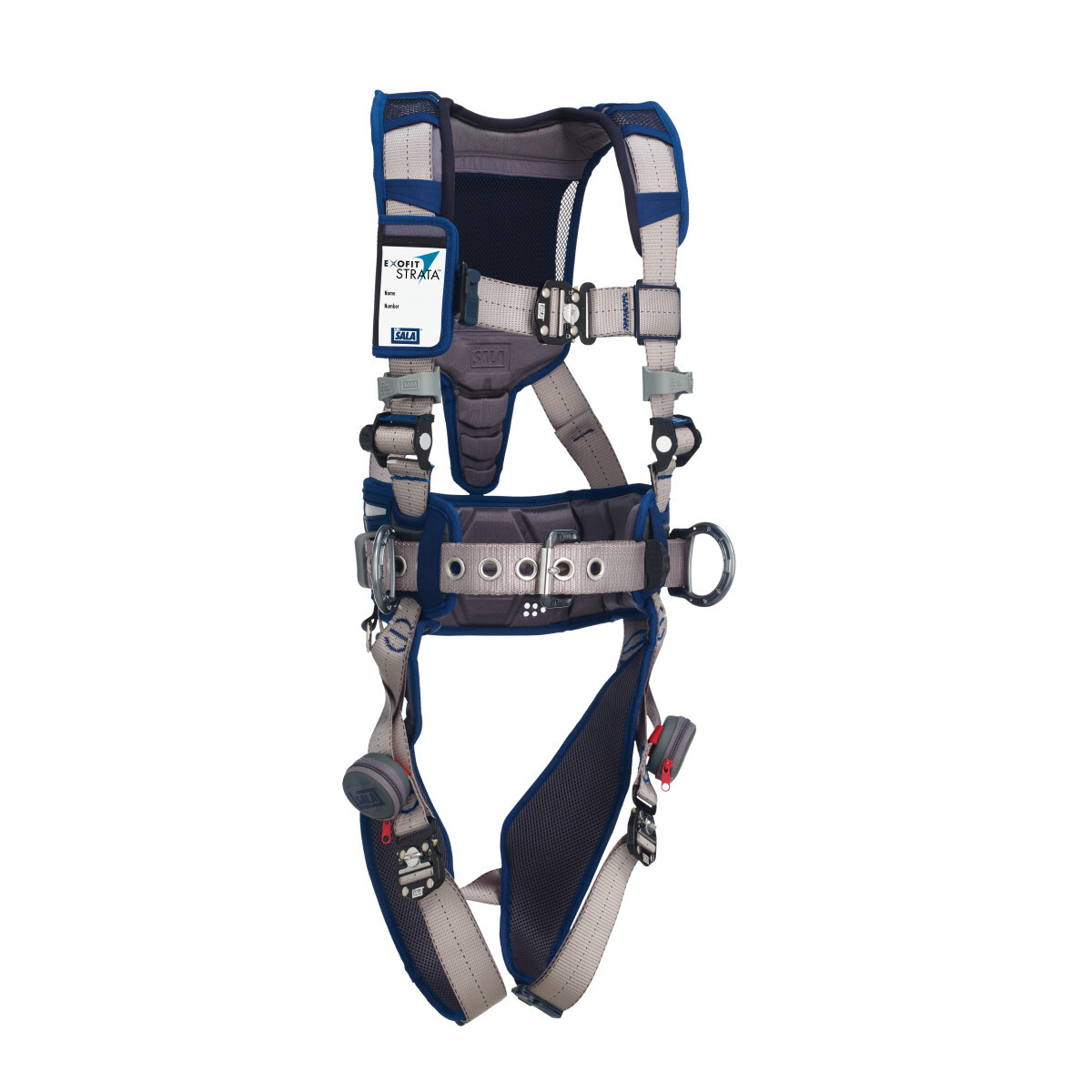 3M™ DBI-SALA® Medium ExoFit STRATA™ Construction Style Harness With Aluminum Back And Side D-rings, Duo-Lok™ Quik Connect Buckle