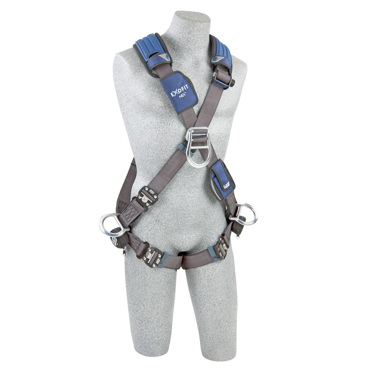 3M™ DBI-SALA® Large ExoFit NEX™ Cross Over/Full Body Style Harness With Tech-Lite™ Aluminum Back, Front And Side D-Ring, Duo-Lok