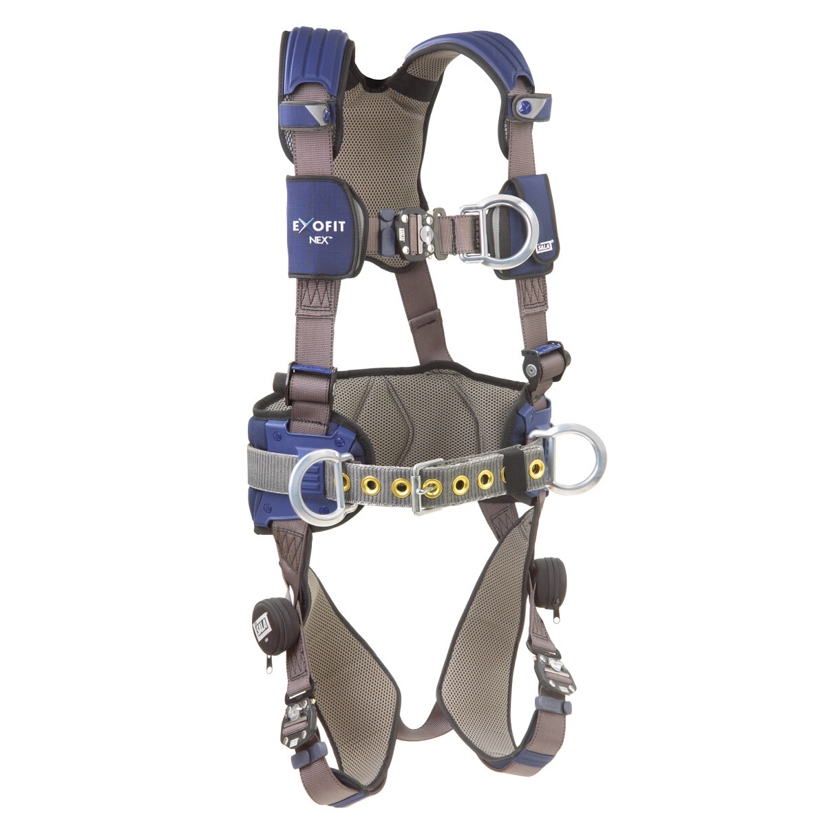 3M™ DBI-SALA® Medium ExoFit NEX™ Construction/Full Body Style Harness With Tech-Lite™ Aluminum Back, Front And Side D-Ring, Duo-