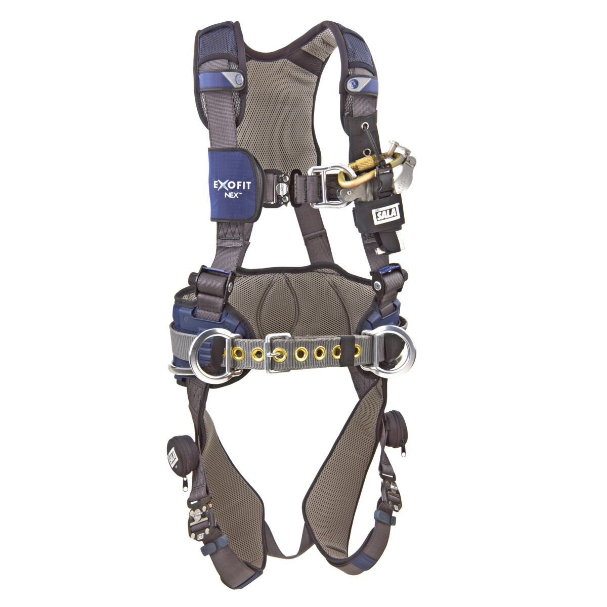 3M™ DBI-SALA® Large ExoFit NEX™ Full Body/Vest Style Harness With Tech-Lite™ Aluminum Back And Front D-Ring, Duo-Lok™ Quick Conn