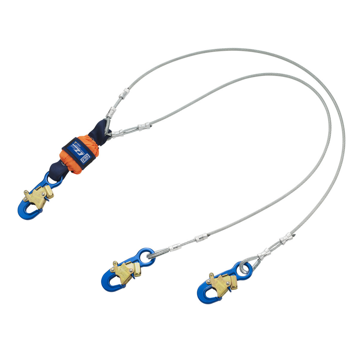 3M™ DBI-SALA® EZ-Stop™ Leading Edge 100% Tie-Off Cable Shock-Absorbing Lanyard 1246068, Orange, 6 ft 3M™ DBI-SALA® EZ-Stop™ Leading Edge 100% Tie-Off Cable Shock-Absorbing Lanyard 1246068, Orange, 6 ft