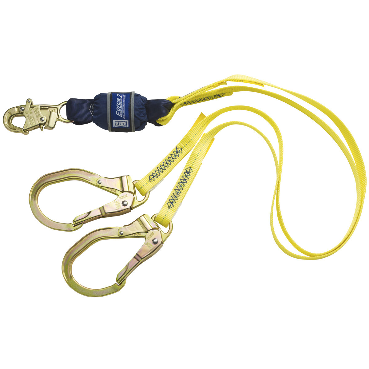 3M™ DBI-SALA® Force2™ 100% Tie-Off Shock Absorbing Lanyard 1246159, Yellow, 6 ft. (1.8m)