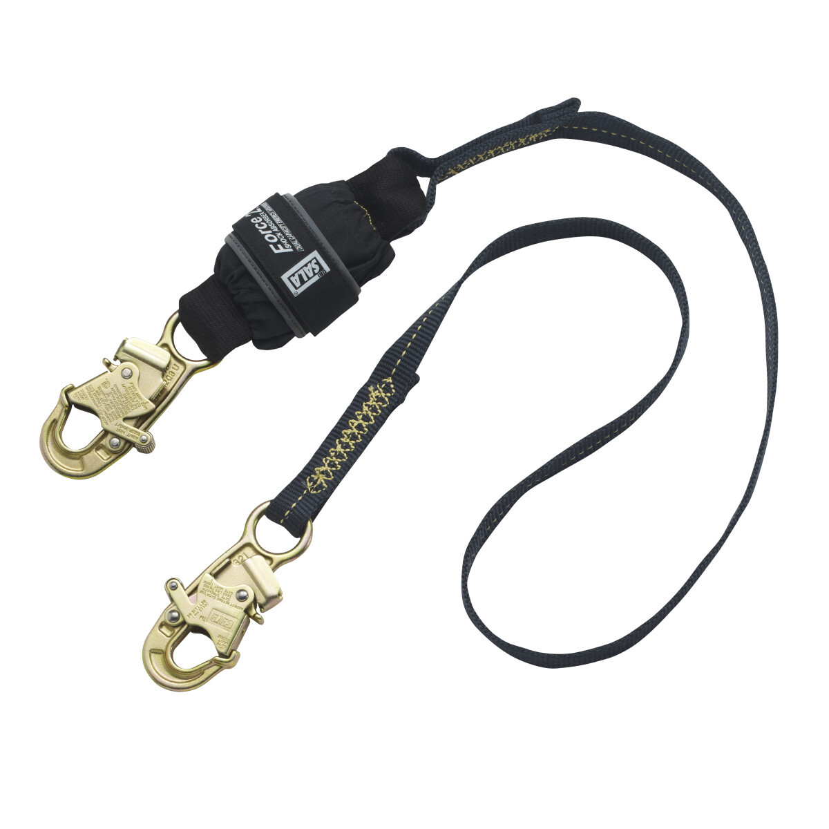 3M™ DBI-SALA® Force2™ Shock Absorbing Lanyard 1246337, Black, 6 ft. (1.8m)