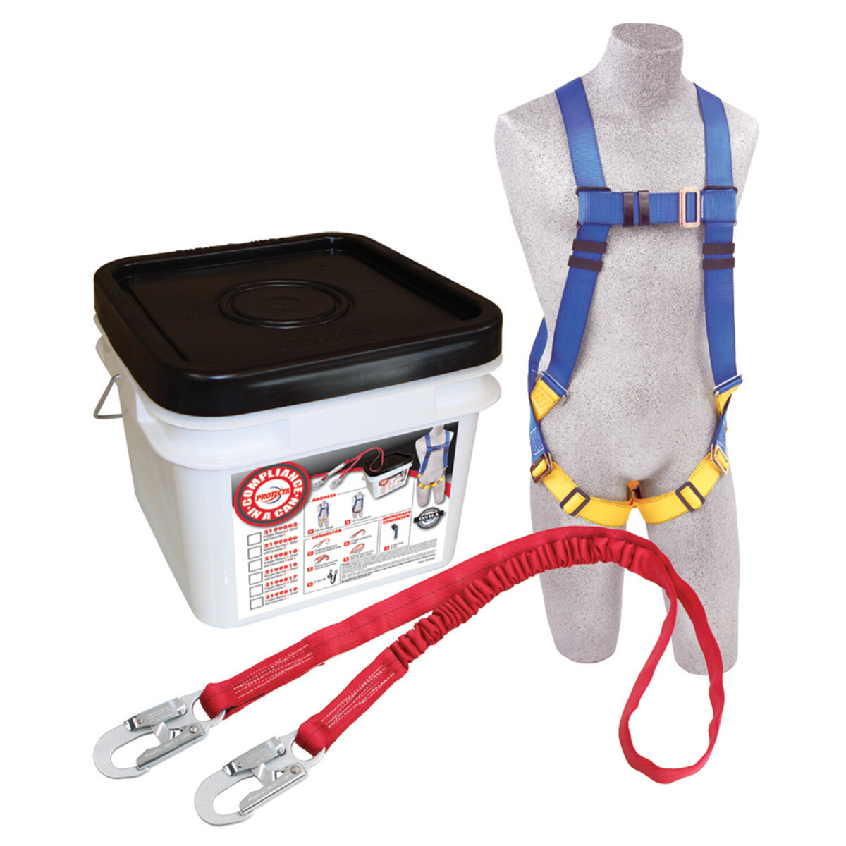3M™ PROTECTA® PRO-Stop™ Roofer's Harness And Lanyard Fall Protection Kit With Universal Vest Harness And 6' Lanyard 3M™ PROTECTA® PRO-Stop™ Roofer's Harness And Lanyard Fall Protection Kit With Universal Vest Harness And 6' Lanyard