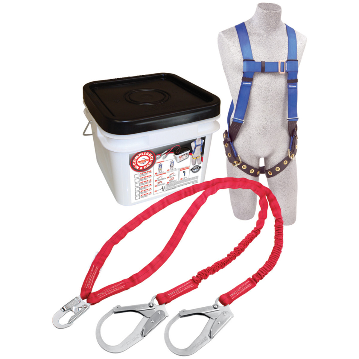 3M™ PROTECTA® PRO-Stop™ Roofer's Harness And Lanyard Fall Protection Kit With Universal Vest Harness And 6' Lanyard 3M™ PROTECTA® PRO-Stop™ Roofer's Harness And Lanyard Fall Protection Kit With Universal Vest Harness And 6' Lanyard