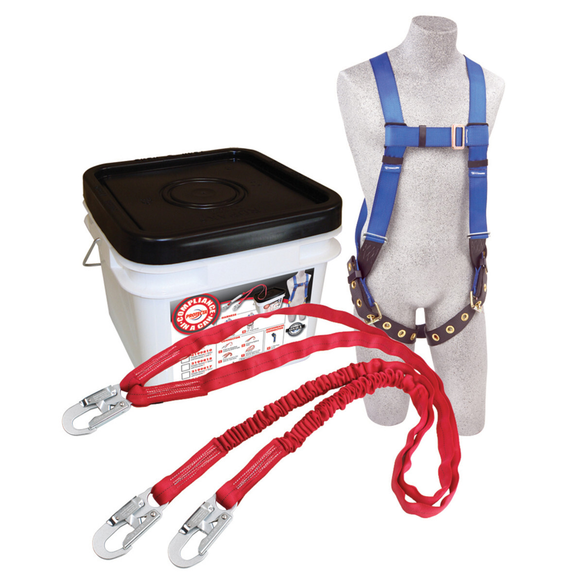 3M™ PROTECTA® PRO-Stop™ Roofer's Harness And Lanyard Fall Protection Kit With Universal Vest Harness And 6' Lanyard 3M™ PROTECTA® PRO-Stop™ Roofer's Harness And Lanyard Fall Protection Kit With Universal Vest Harness And 6' Lanyard