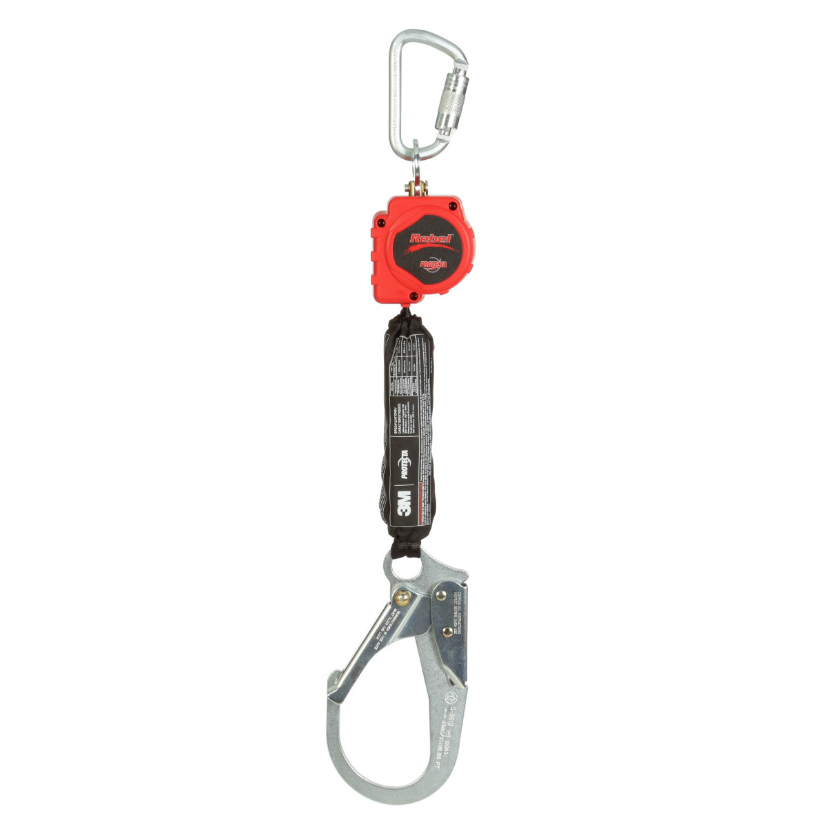 3M™ PROTECTA® Self-Retracting Lifeline 3100405, Web, Thermoplastic Housing, Steel Rebar Hook, 6ft. (1.8m) 3M™ PROTECTA® Self-Retracting Lifeline 3100405, Web, Thermoplastic Housing, Steel Rebar Hook, 6ft. (1.8m)