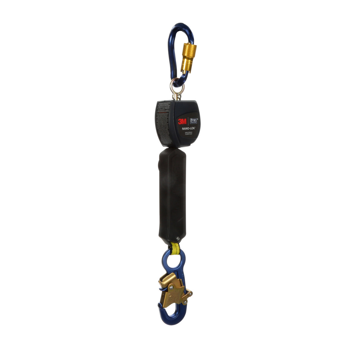 3M™ DBI-SALA® Nano-Lok™ Self-Retracting Lifeline with Anchor Hook, Single-leg, Web 3101214, 6 ft. (1.8m) 3M™ DBI-SALA® Nano-Lok™ Self-Retracting Lifeline with Anchor Hook, Single-leg, Web 3101214, 6 ft. (1.8m)