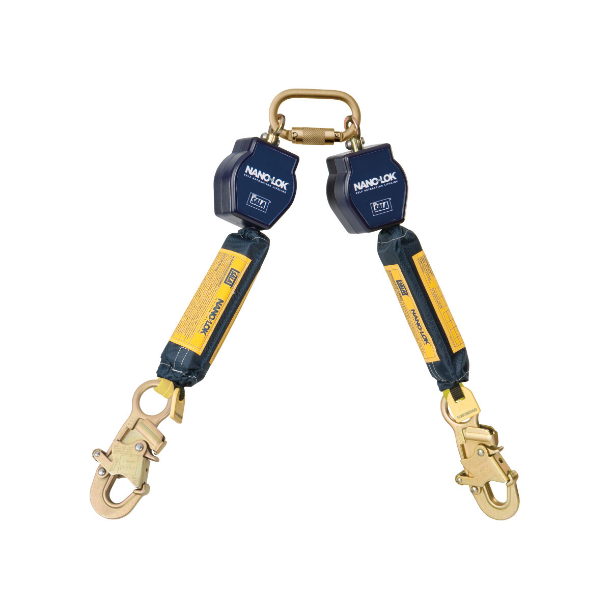 3M™ DBI-SALA® Nano-Lok™ Twin-Leg Quick Connect Self-Retracting Lifeline, Web 3101287, 6 ft. (1.8 m) 3M™ DBI-SALA® Nano-Lok™ Twin-Leg Quick Connect Self-Retracting Lifeline, Web 3101287, 6 ft. (1.8 m)