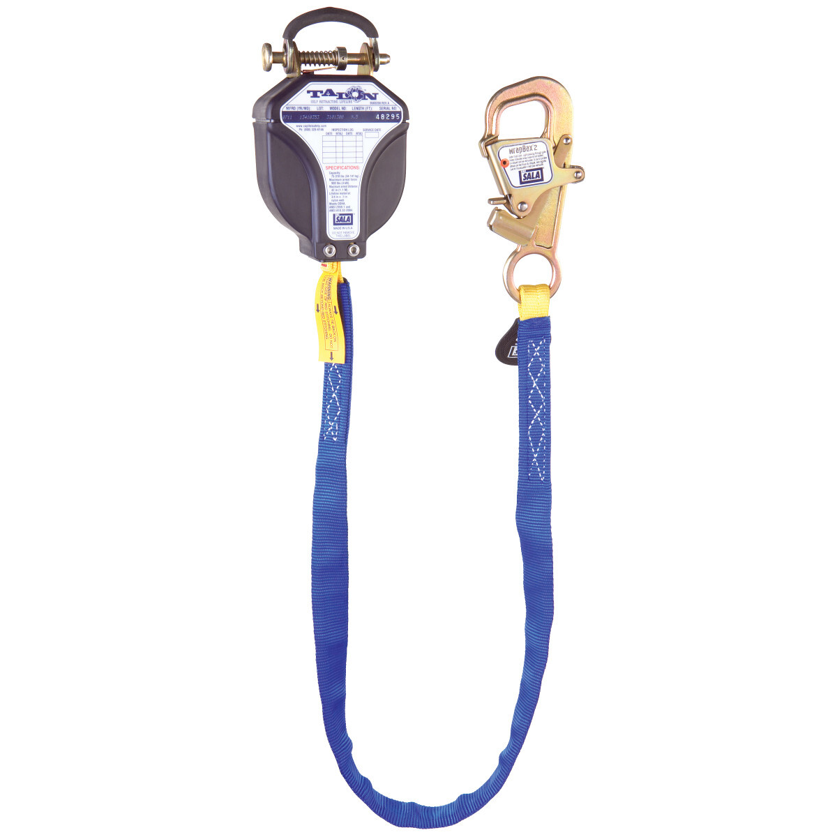 3M™ DBI-SALA® Tie-Back Quick Connect Self-Retracting Lifeline, Web 3101300, 9.5 ft. (2.9m) 3M™ DBI-SALA® Tie-Back Quick Connect Self-Retracting Lifeline, Web 3101300, 9.5 ft. (2.9m)