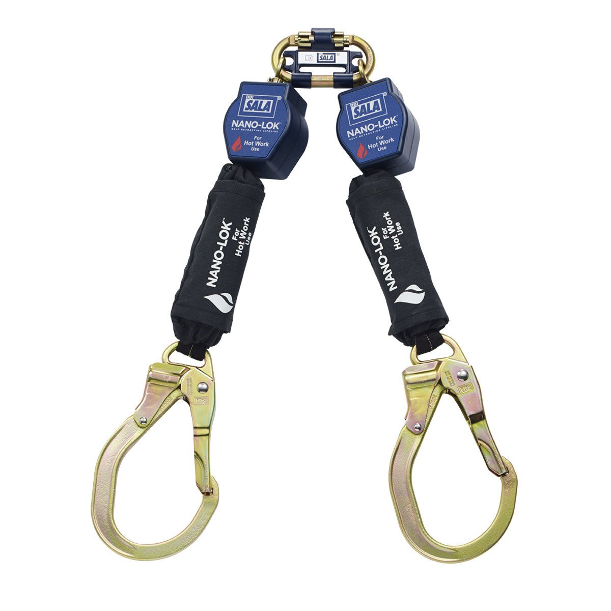3M™ DBI-SALA® Nano-Lok™ Twin-Leg Quick Connect Self-Retracting Lifeline for Hot Work Use, Web 3101502, 6 ft. (1.8m) 3M™ DBI-SALA® Nano-Lok™ Twin-Leg Quick Connect Self-Retracting Lifeline for Hot Work Use, Web 3101502, 6 ft. (1.8m)