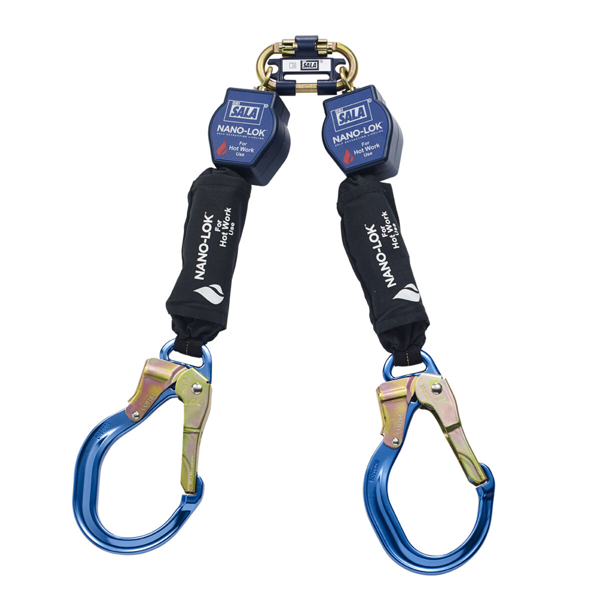 3M™ DBI-SALA® Nano-Lok™ Twin-Leg Quick Connect Self-Retracting Lifeline for Hot Work Use, Web 3101505, 6 ft. (1.8m) 3M™ DBI-SALA® Nano-Lok™ Twin-Leg Quick Connect Self-Retracting Lifeline for Hot Work Use, Web 3101505, 6 ft. (1.8m)