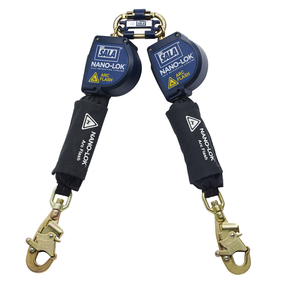 3M™ DBI-SALA® Nano-Lok™ Arc Flash Twin-Leg Quick Connect Self-Retracting Lifeline, Web 3101535, 8 ft. (2.4m)