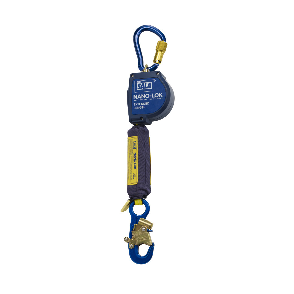 3M™ DBI-SALA® Nano-Lok™ Extended Length Self-Retracting Lifeline with Anchor Hook, Web 3101584, 11 ft. (3.3 m) 3M™ DBI-SALA® Nano-Lok™ Extended Length Self-Retracting Lifeline with Anchor Hook, Web 3101584, 11 ft. (3.3 m)