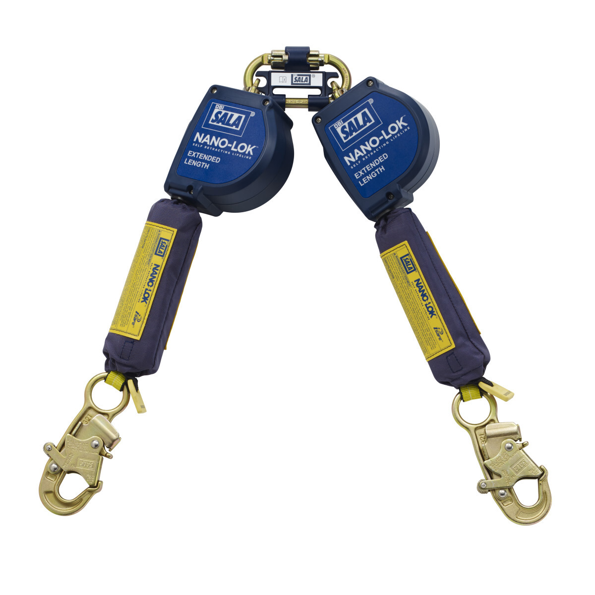 3M™ DBI-SALA® Nano-Lok™ Extended Length Twin-Leg Quick Connect Self-Retracting Lifeline - Web 3101621, 11 ft. (3.3 m) 3M™ DBI-SALA® Nano-Lok™ Extended Length Twin-Leg Quick Connect Self-Retracting Lifeline - Web 3101621, 11 ft. (3.3 m)