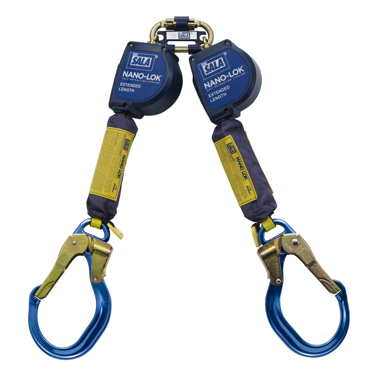 3M™ DBI-SALA® Nano-Lok™ Extended Length Twin-Leg Quick Connect Self-Retracting Lifeline, Web 3101624 3M™ DBI-SALA® Nano-Lok™ Extended Length Twin-Leg Quick Connect Self-Retracting Lifeline, Web 3101624
