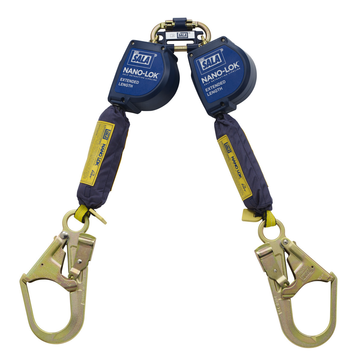 3M™ DBI-SALA® Nano-Lok™ Extended Length Twin-Leg Quick Connect Self-Retracting Lifeline - Web 3101627, 9 ft. (2.74 m) 3M™ DBI-SALA® Nano-Lok™ Extended Length Twin-Leg Quick Connect Self-Retracting Lifeline - Web 3101627, 9 ft. (2.74 m)