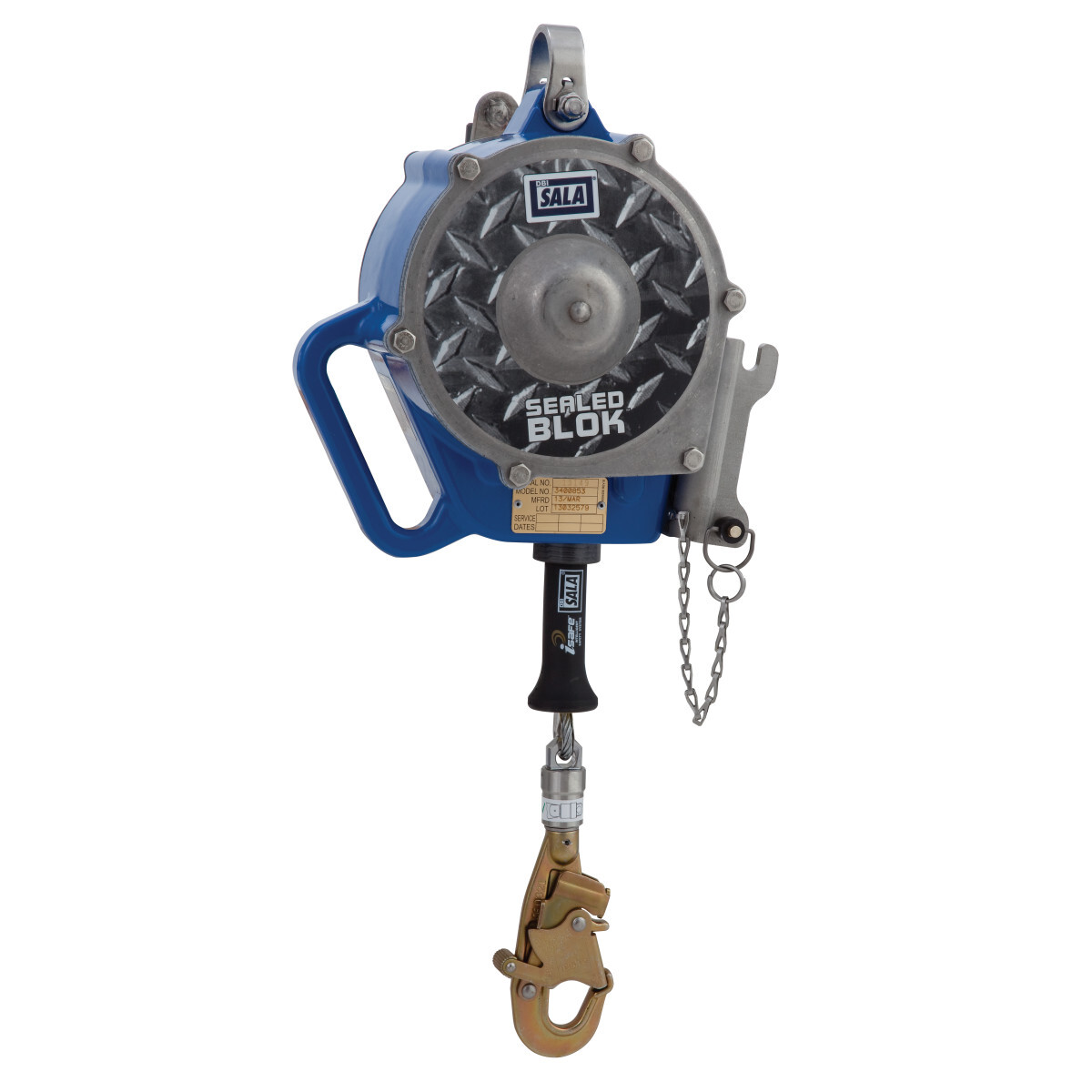 3M™ DBI-SALA® Sealed-Blok™ Self-Retracting Lifeline, Retrieval/Bracket, Cable 3400853, 30 ft. (9.1m) 3M™ DBI-SALA® Sealed-Blok™ Self-Retracting Lifeline, Retrieval/Bracket, Cable 3400853, 30 ft. (9.1m)