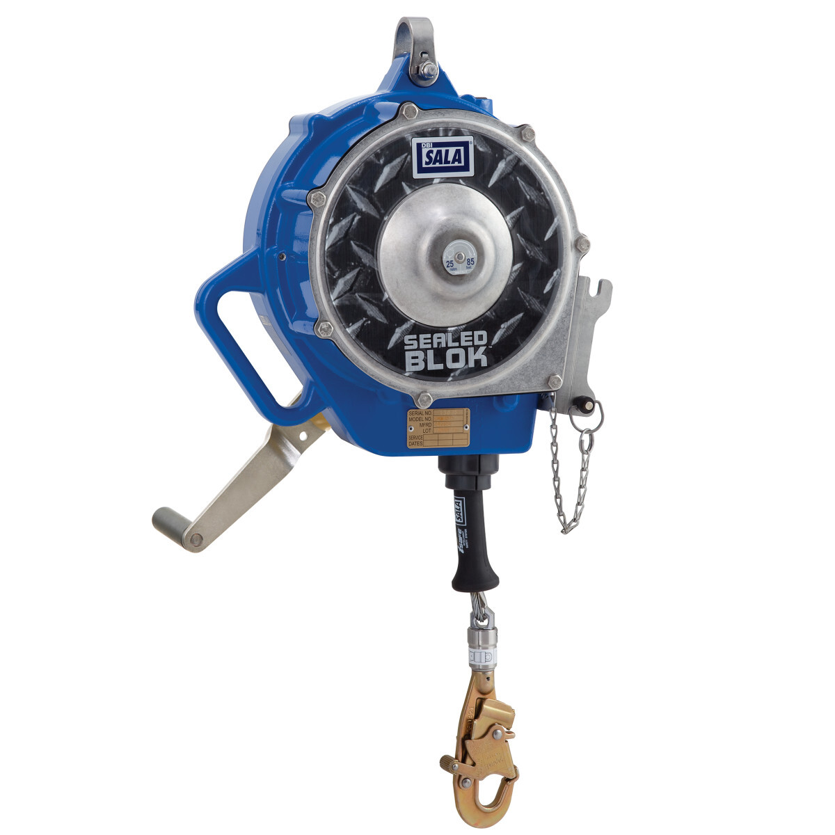 3M™ DBI-SALA® 85' Sealed-Blok™ Self Retracting Retrieval/Bracket Lifeline With Galvanized Steel Wire Rope, Swivel Snap Hook, 3-W 3M™ DBI-SALA® 85' Sealed-Blok™ Self Retracting Retrieval/Bracket Lifeline With Galvanized Steel Wire Rope, Swivel Snap Hook, 3-W