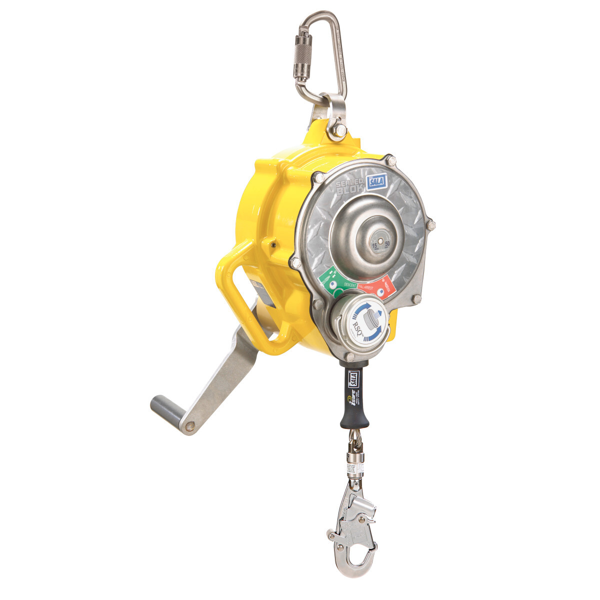 3M™ DBI-SALA® Sealed-Blok™ Self-Retracting Lifeline, RSQ™ Retrieval, Cable 3400942, 50 ft. (15 m) 3M™ DBI-SALA® Sealed-Blok™ Self-Retracting Lifeline, RSQ™ Retrieval, Cable 3400942, 50 ft. (15 m)