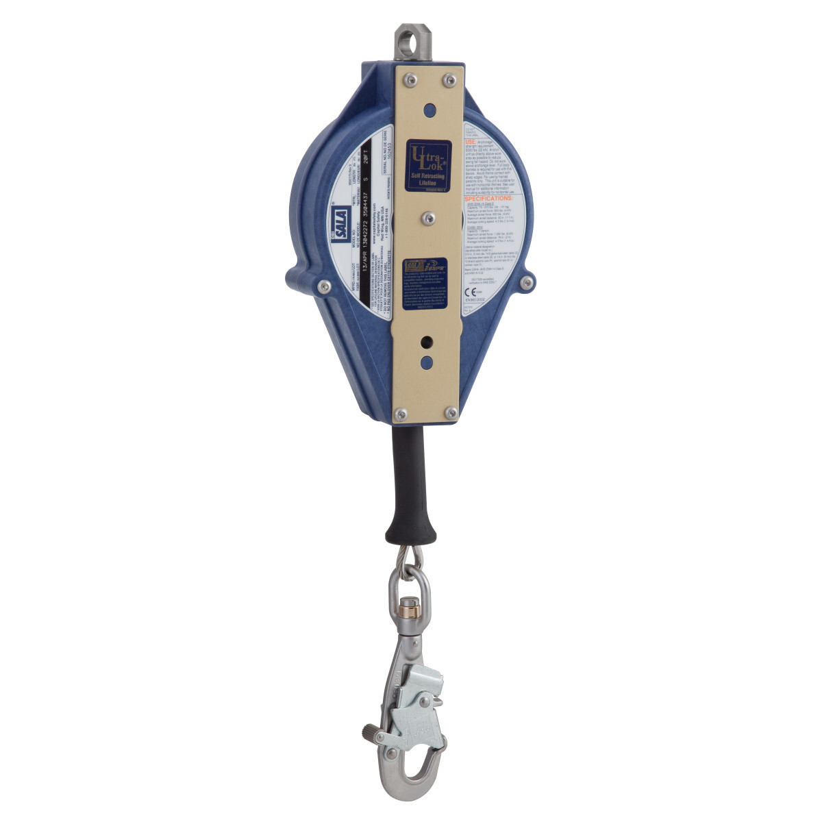 3M™ DBI-SALA® Ultra-Lok™ Self-Retracting Lifeline, Cable 3504437, 20 ft. (6.1m) 3M™ DBI-SALA® Ultra-Lok™ Self-Retracting Lifeline, Cable 3504437, 20 ft. (6.1m)