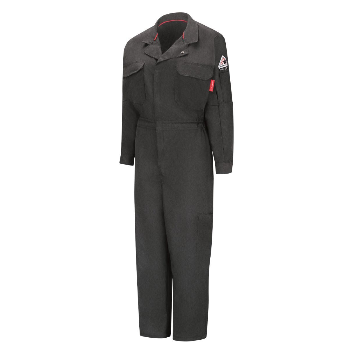 Bulwark® Ladies Medium Regular Dark Gray Aramid/Lyocell/Modacrylic IQ SERIES® Mobility Flame Resistant Coverall With Zipper Fron