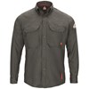 Bulwark® 4X Long Dark Gray TenCate Evolv™ IQ SERIES® Lightweight Flame Resistant Shirt With Button Front Closure And Insect Shie