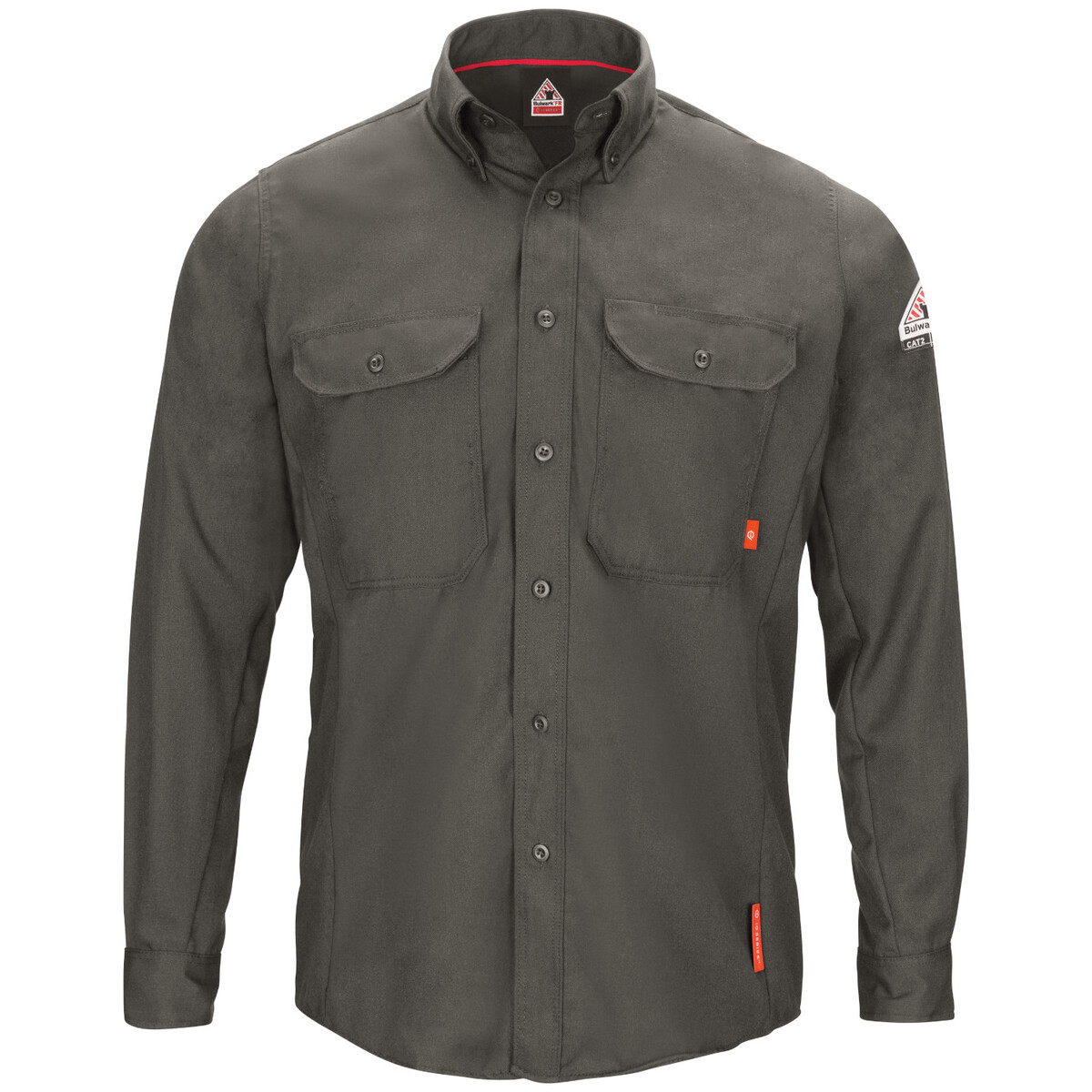 Bulwark® 3X Long Dark Gray TenCate Evolv™ IQ SERIES® Lightweight Flame Resistant Shirt With Button Front Closure And Insect Shie