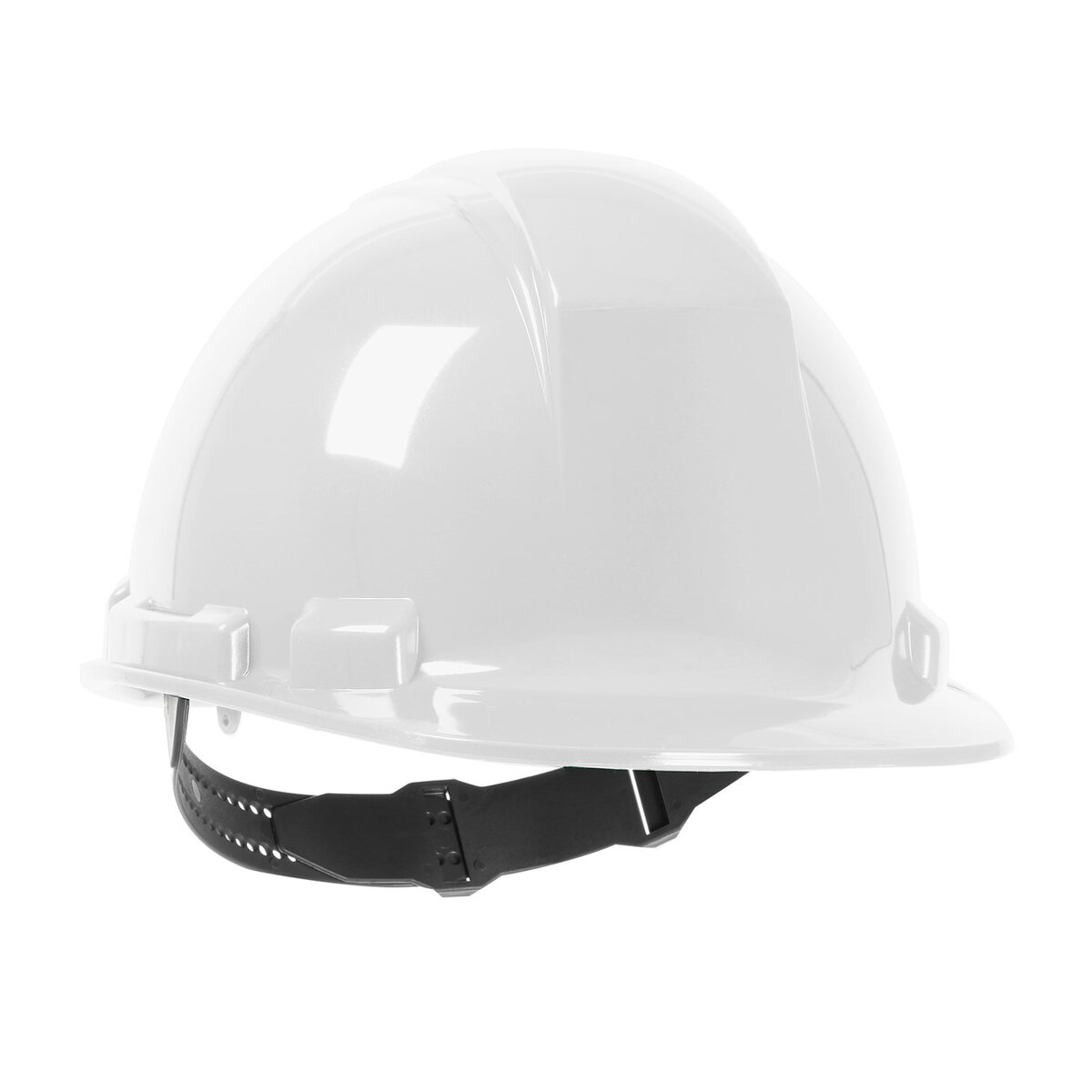 PIP® White Dynamic® Whistler™ HDPE Cap Style Hard Hat With Ratchet Suspension