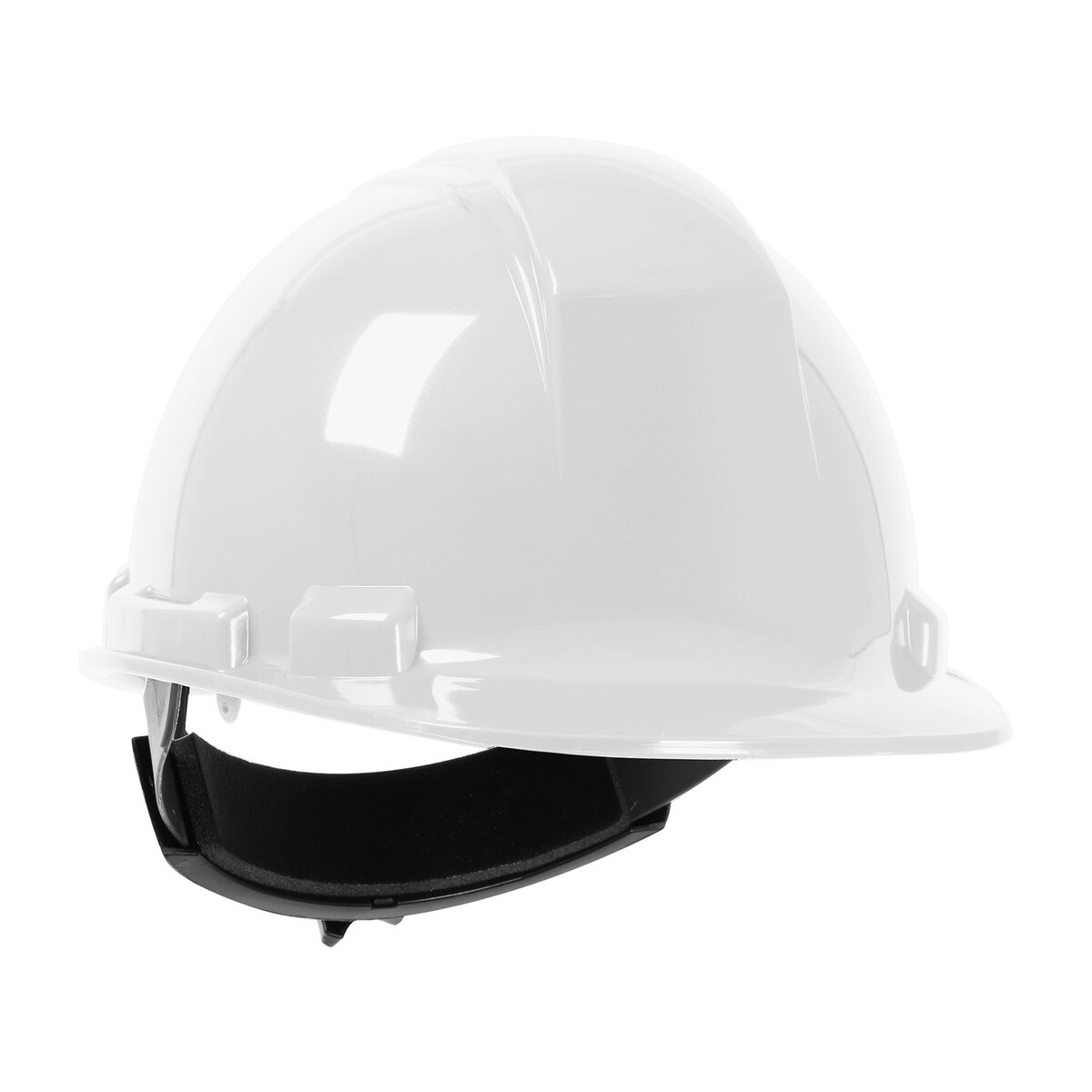 PIP® White Dynamic® Whistler™ HDPE Cap Style Hard Hat With Ratchet Suspension