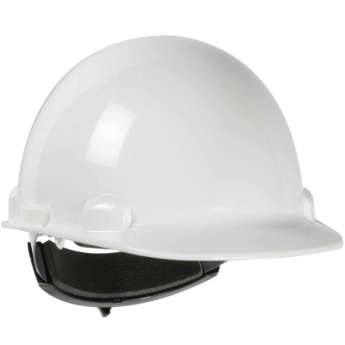 PIP® White Dynamic® Dynamic Dom™ HDPE Smooth Dome Cap Style Hard Hat With Ratchet Suspension